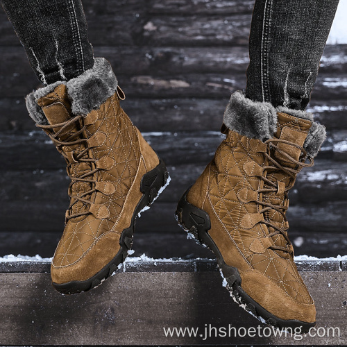 Winter casual high-top non-slip waterproof men's snow boots